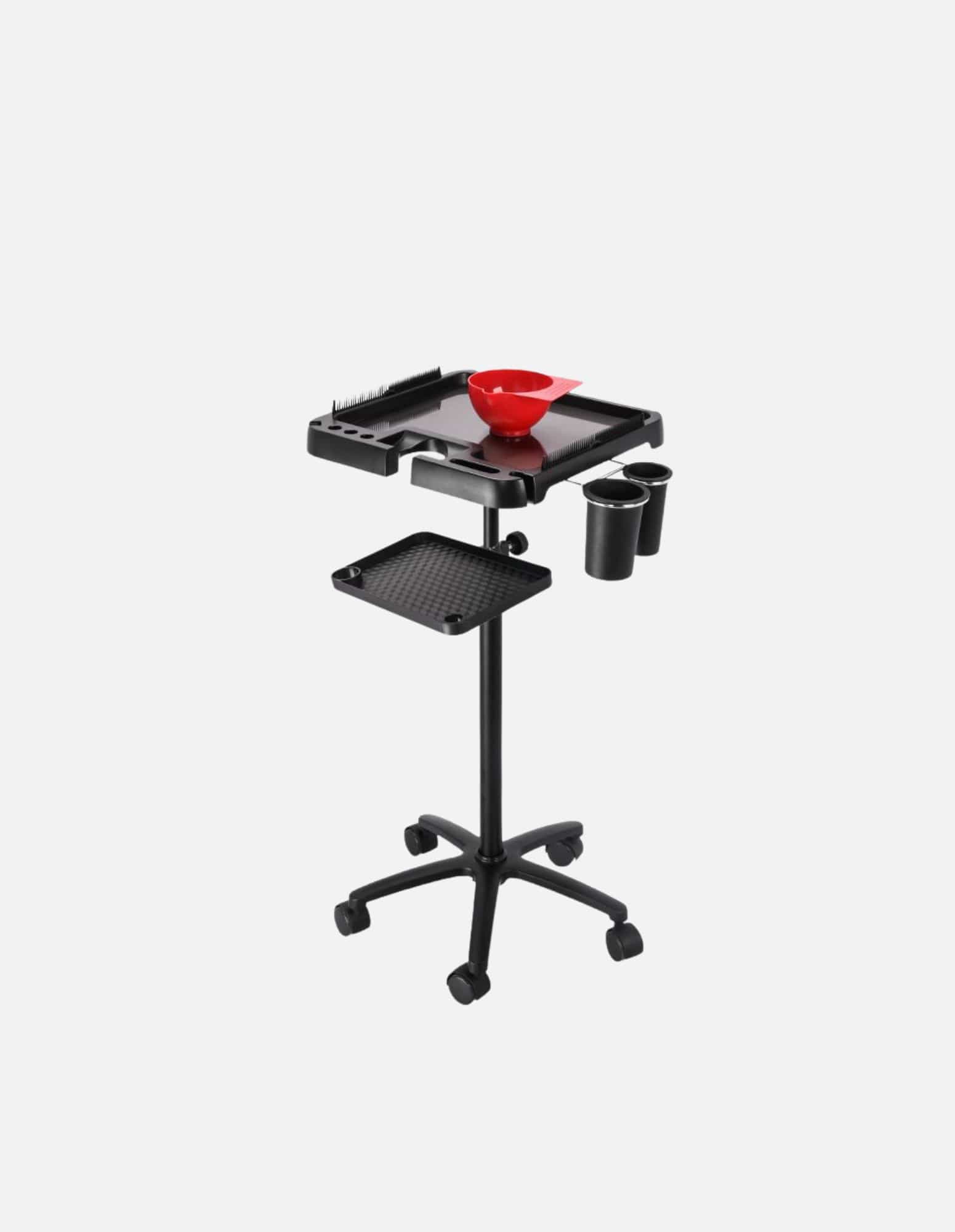 Magnetisches Rolltablett Tablett Trolley Organizer für Barber &- Friseurstühle Ablage Zubehör und zwei Etagen Rollablage