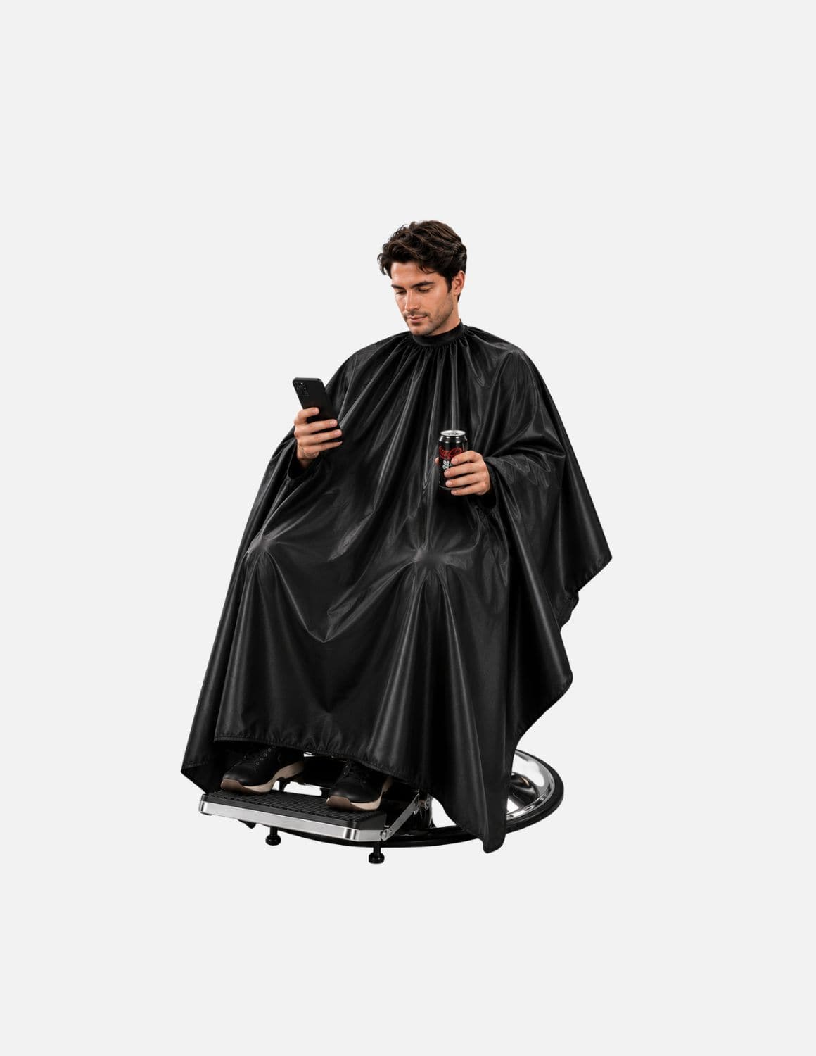 Handsfree barberscape met handopeningen – Zonder logo