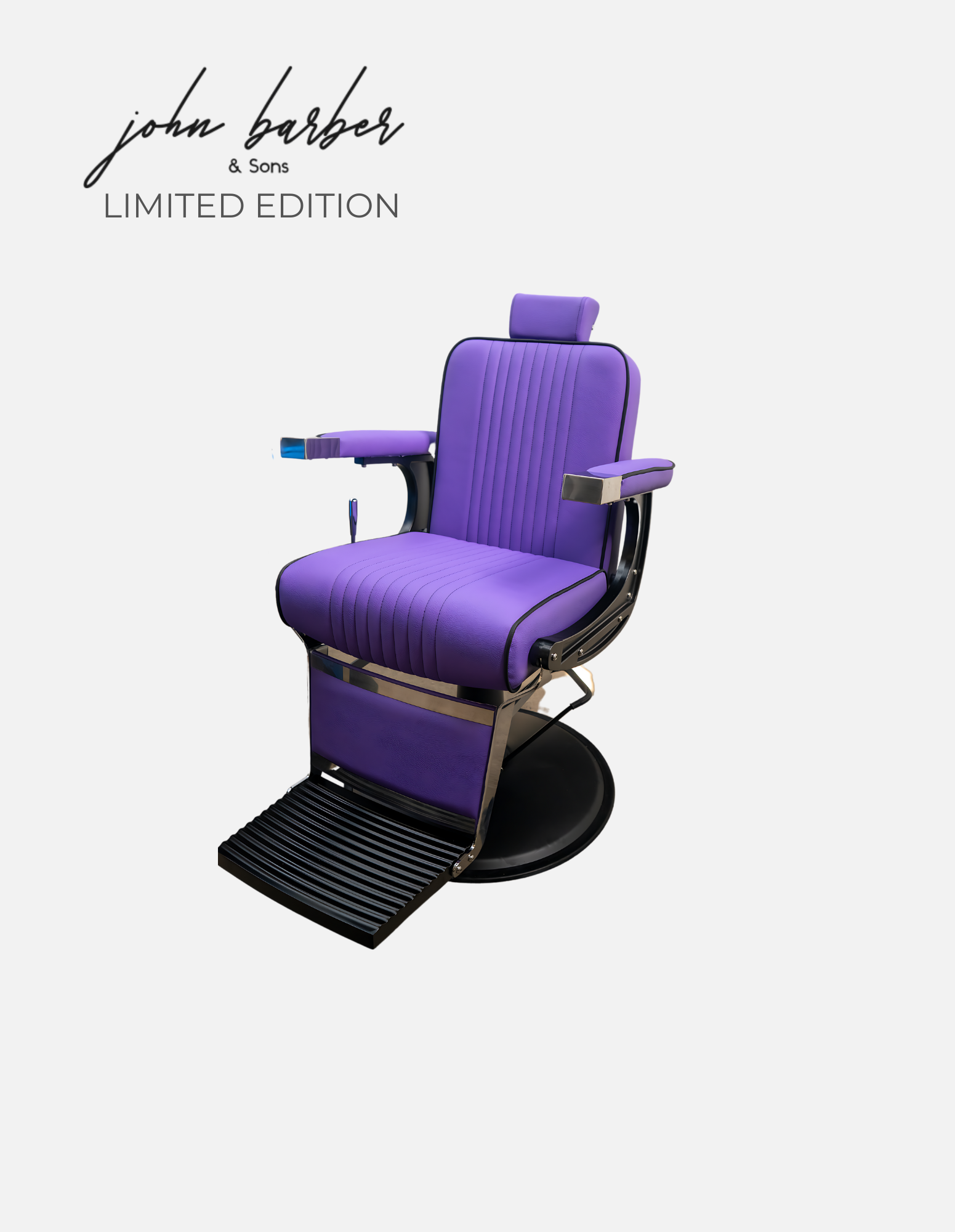 New School Barber Chair Purple Limited Edition