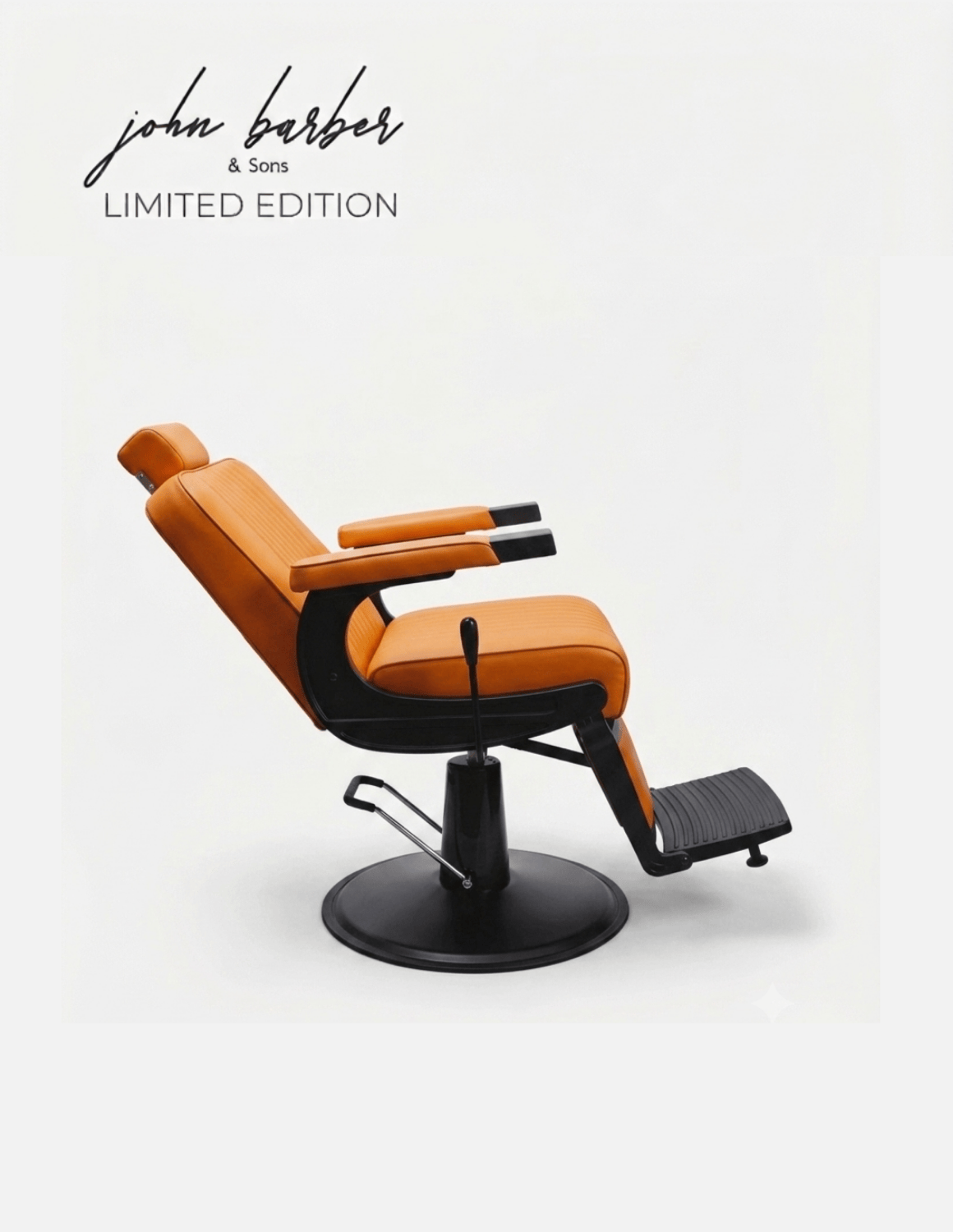 New School Barber Chair Orange Limited Edition