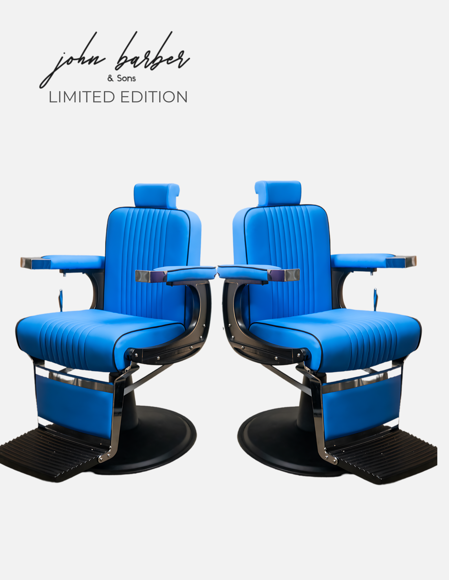 New School Barber Chair Royal Blue Limited Edition