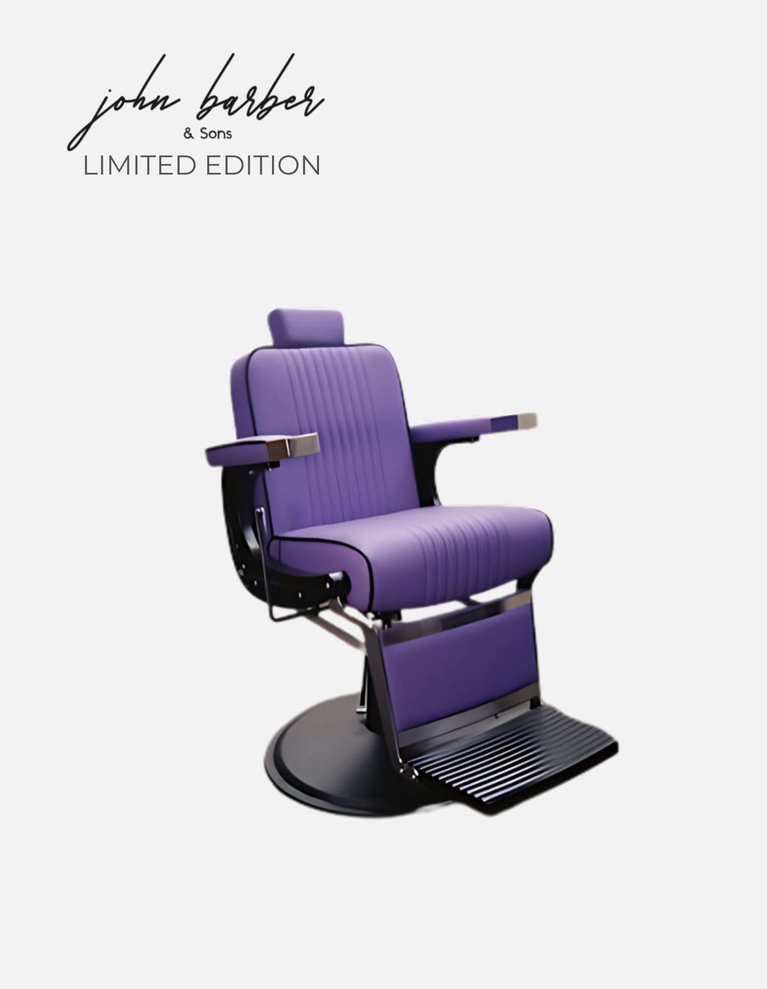 New School Barber Chair Purple Edición Limitada