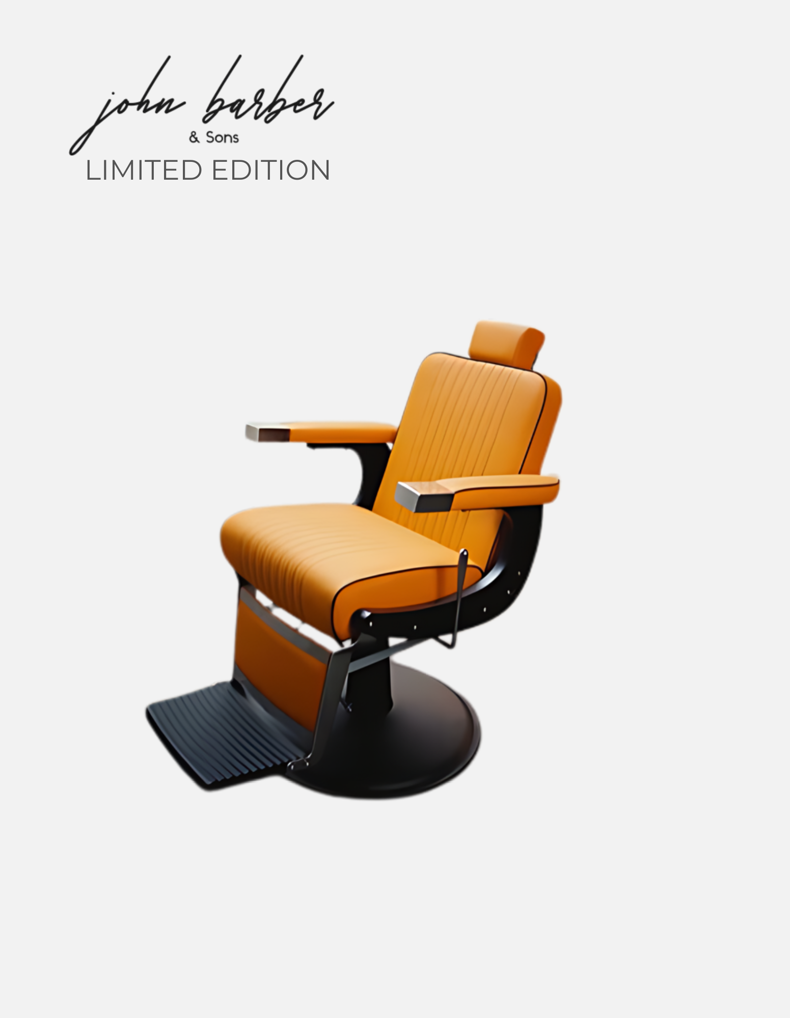 Парикмахерское кресло New School Barber Chair Orange Limited Edition