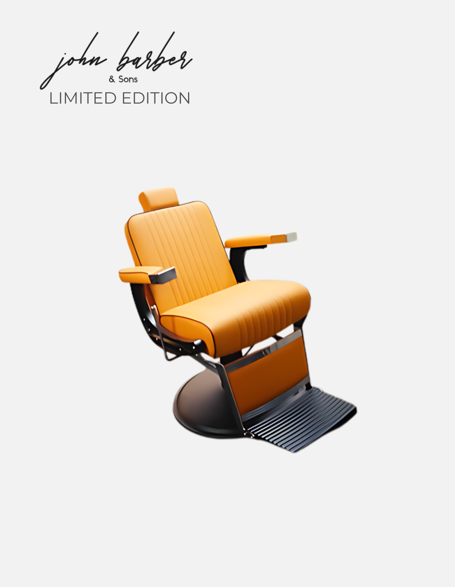 New School Barber Chair Orange Limited Edition