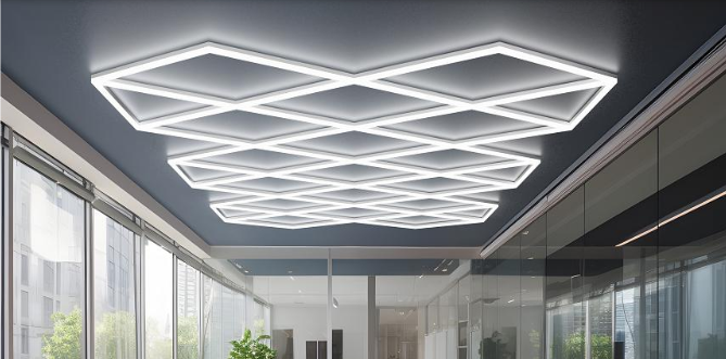 Sistema di illuminazione LED Brillux 2,79 m x 4,82 m