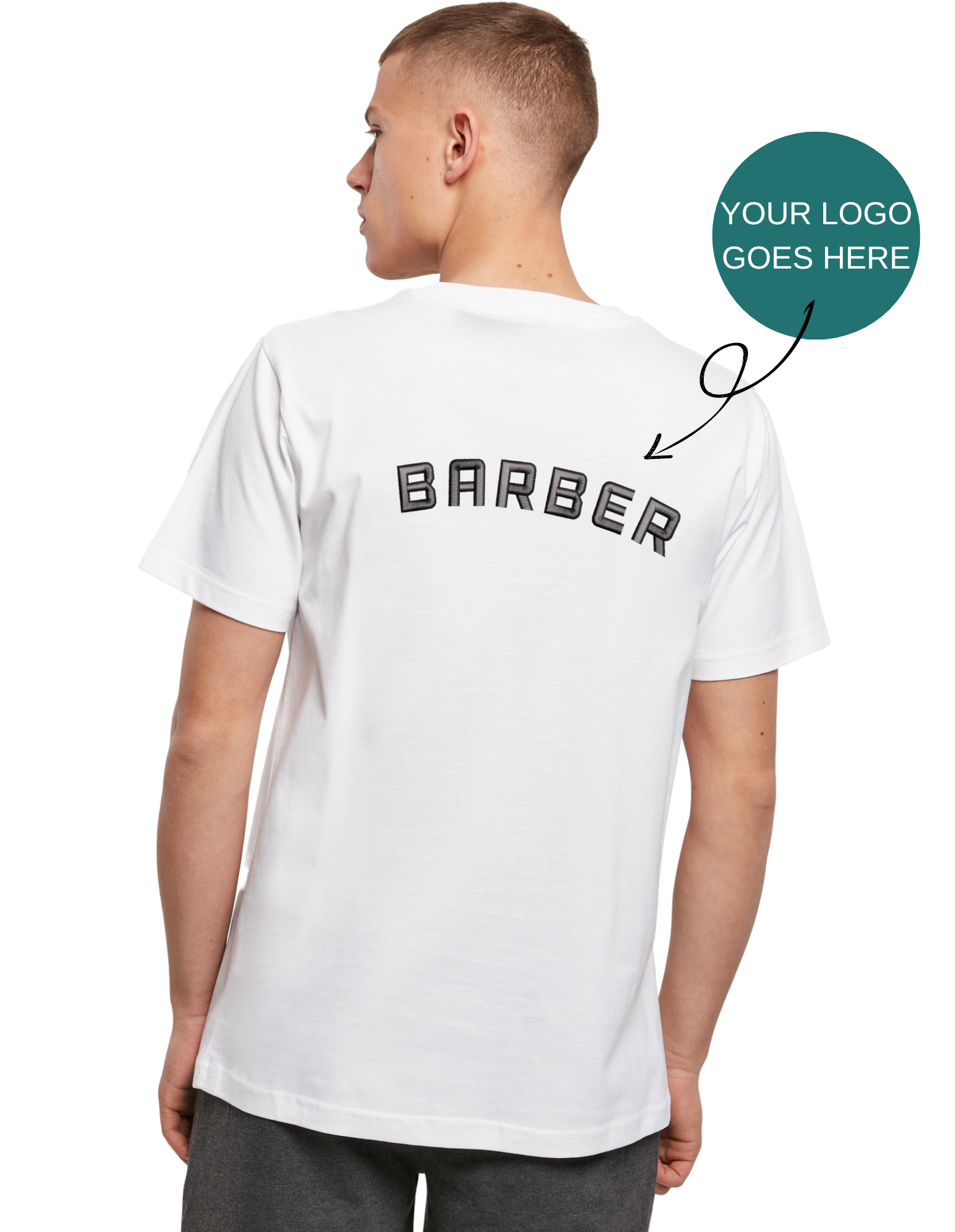 Eco-friendly round-neck T-shirt with your logo