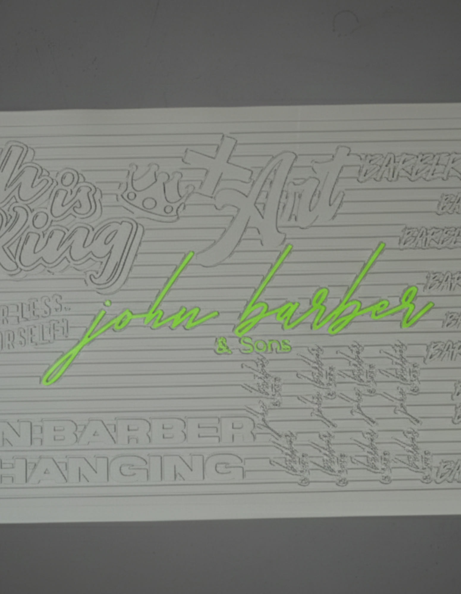 Station mat barber silicone mat