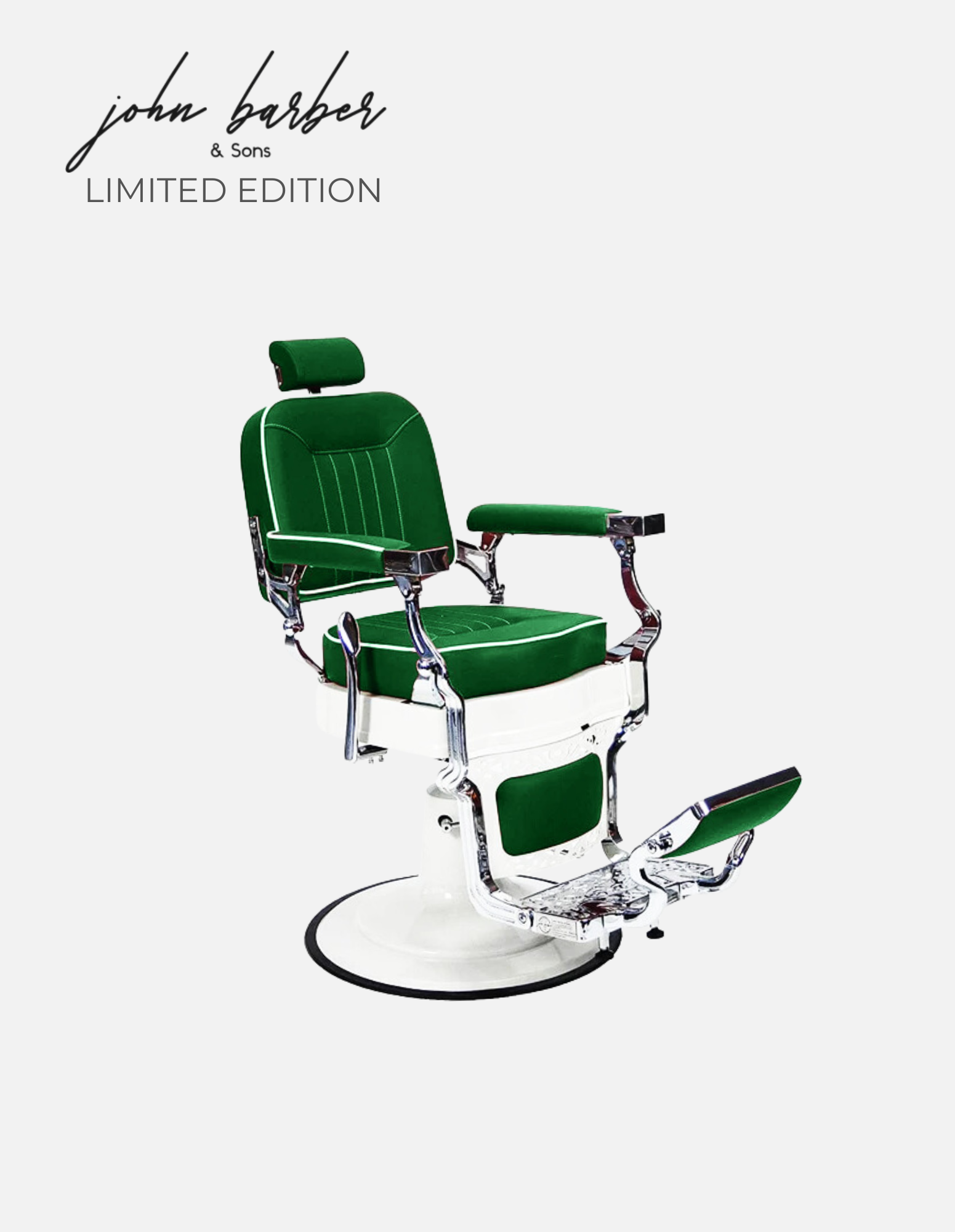 Retroria barber chair forest green limited edition