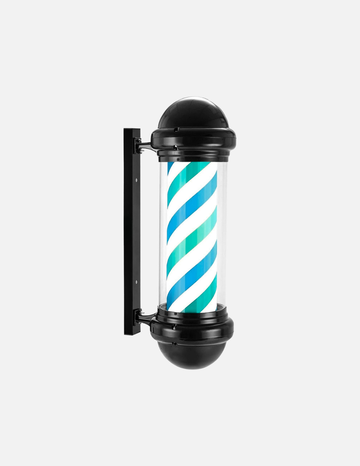 Customizable rotating barber pole for barbershop exterior signage 💈