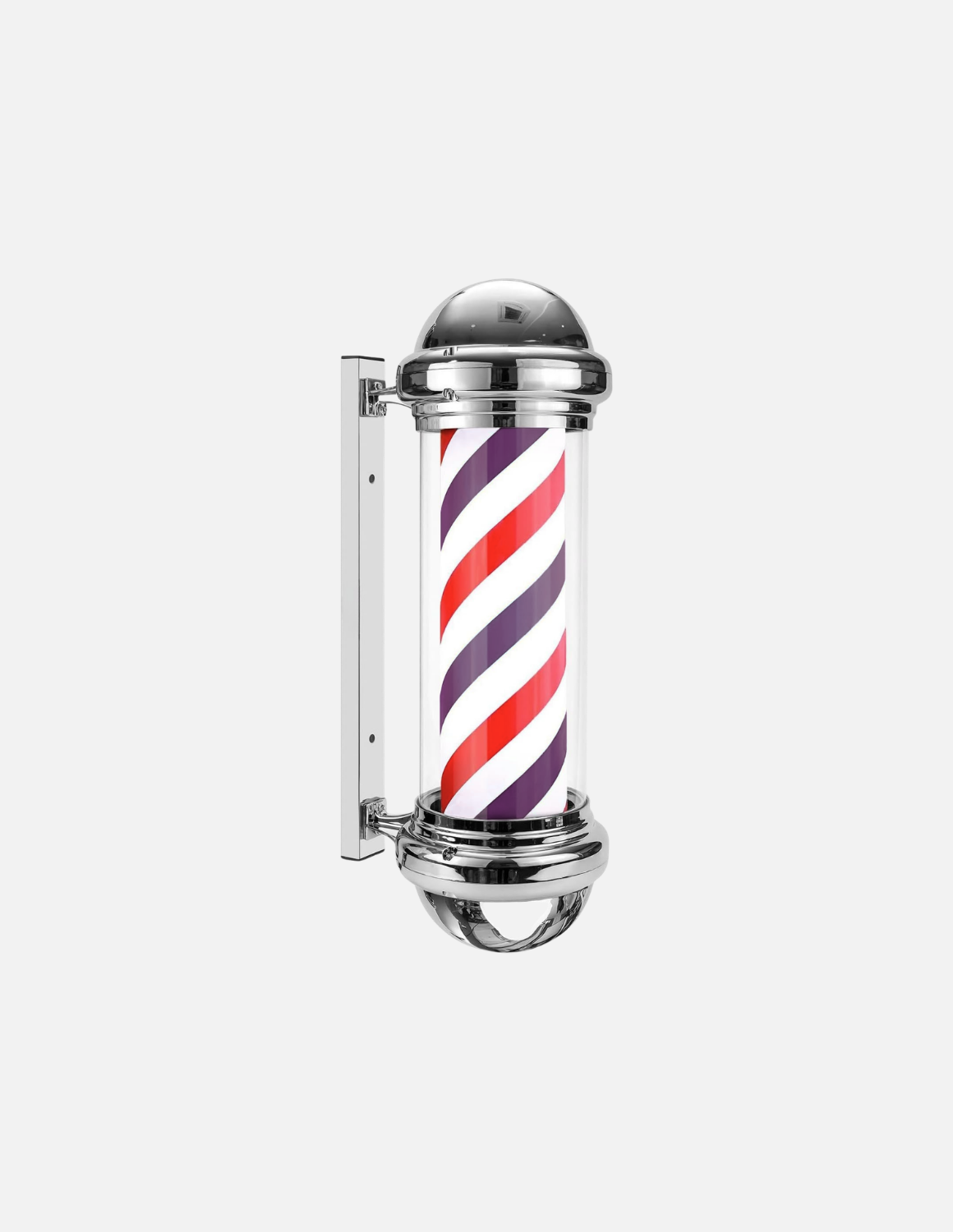 Customizable rotating barber pole for barbershop exterior signage 💈