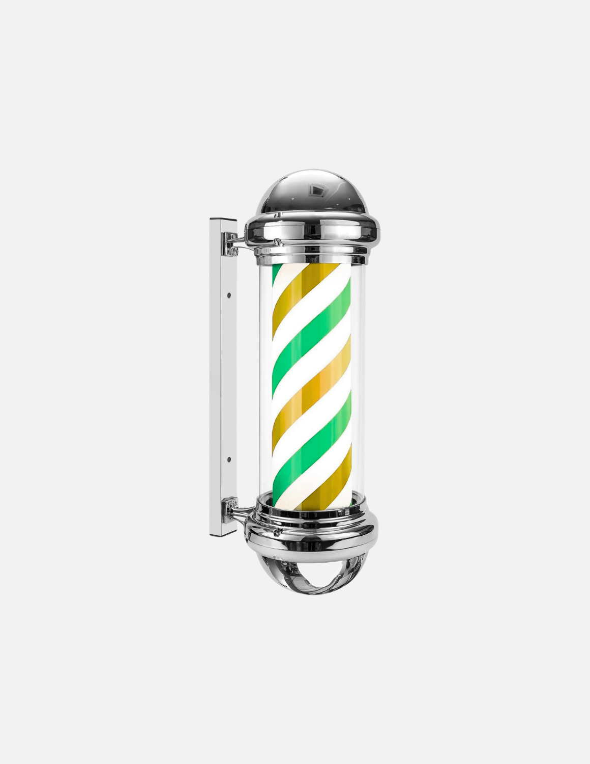 Customizable rotating barber pole for barbershop exterior signage 💈