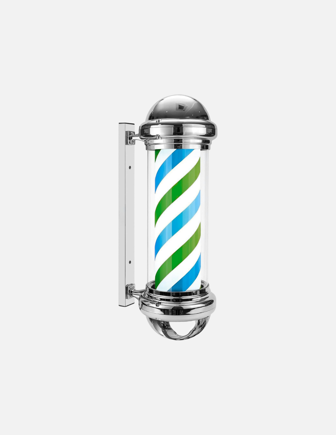 Customizable rotating barber pole for barbershop exterior signage 💈