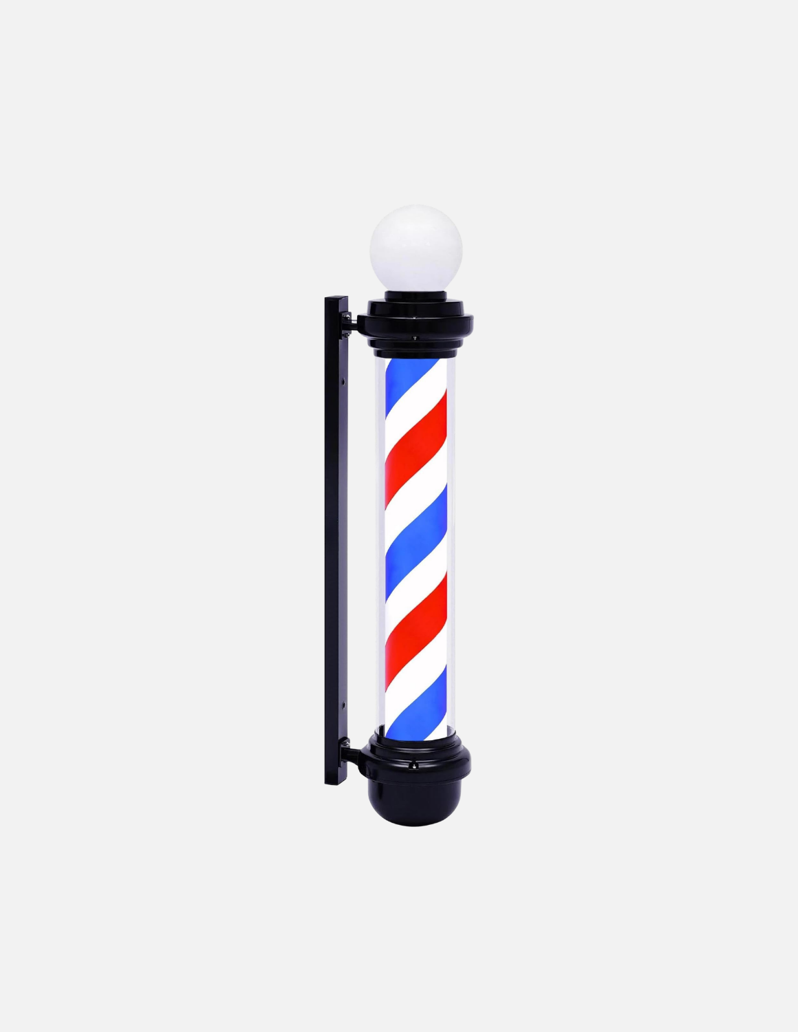 Customizable rotating barber pole for barbershop exterior signage 💈