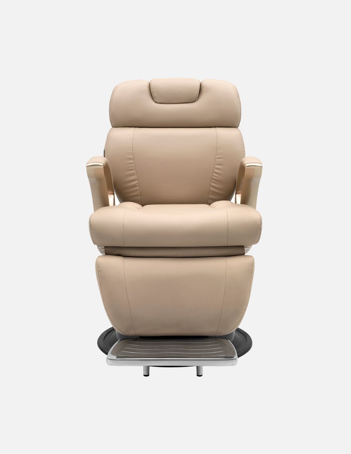JBS e-Opus 1.0 Beige — Fully Electric Barber Chair & Salon Chair with Electric Height Adjustment, Electric Recline, Electric Leg Rest & Memory Function | Premium Chair for Barbershops, Hair Salons & Studios