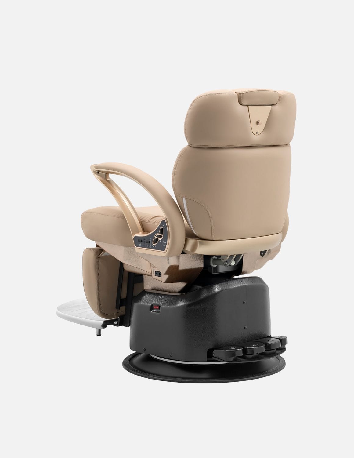 JBS e-Opus 1.0 Beige — Fully Electric Barber Chair & Salon Chair with Electric Height Adjustment, Electric Recline, Electric Leg Rest & Memory Function | Premium Chair for Barbershops, Hair Salons & Studios