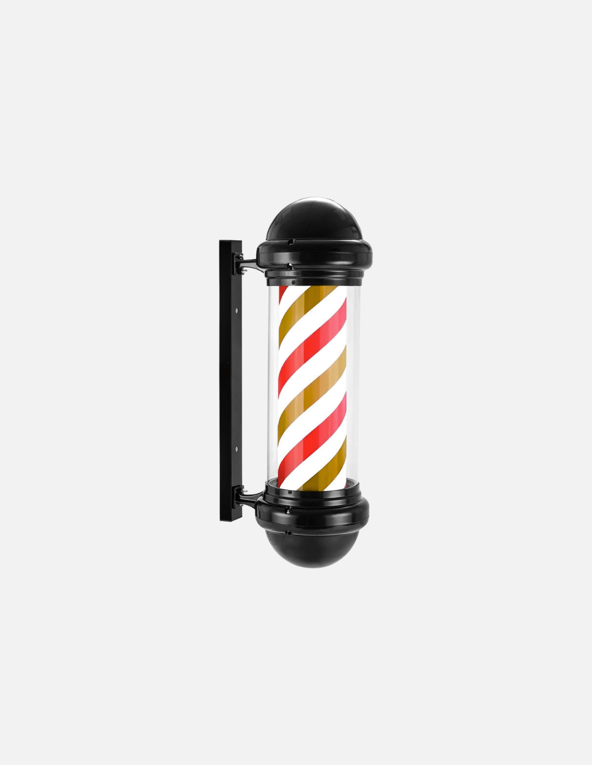 Customizable rotating barber pole for barbershop exterior signage 💈
