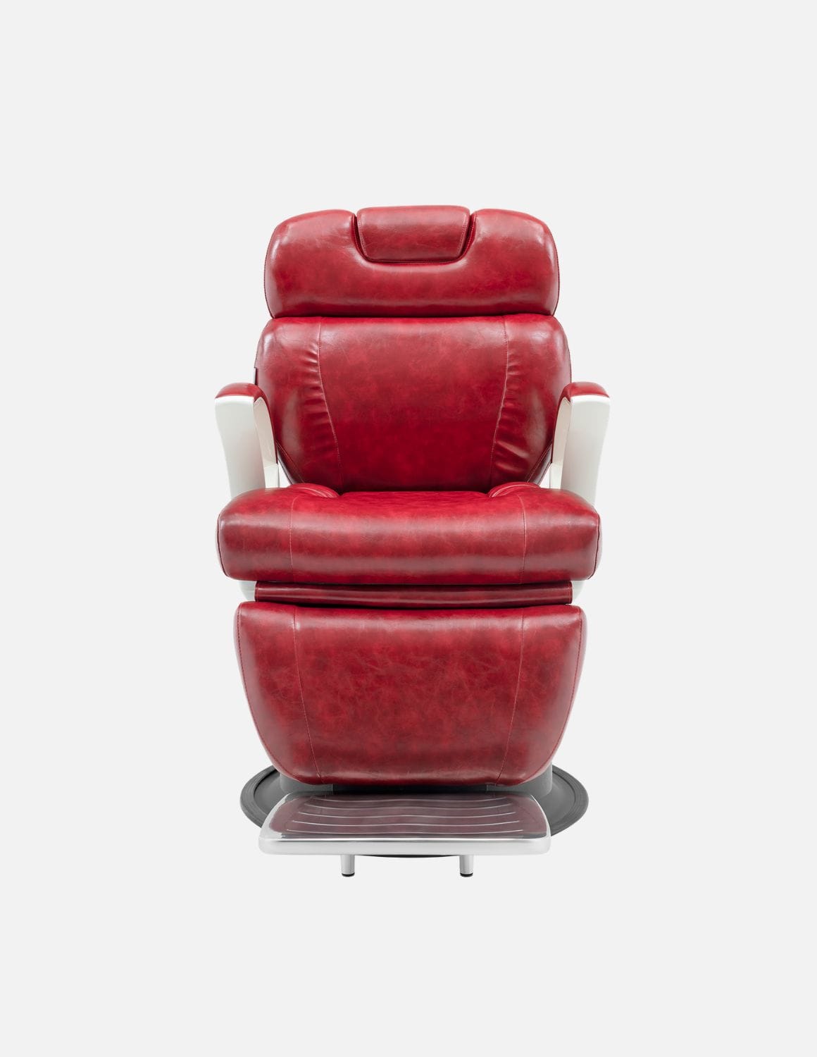 JBS e-Opus 1.0 Red — Fully Electric Barber Chair & Salon Chair with Electric Height Adjustment, Electric Recline, Electric Leg Rest & Memory Function | Premium Chair for Barbershops, Hair Salons & Studios