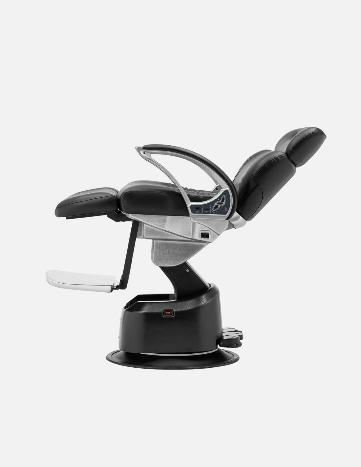 JBS e-Opus 1.0 Schwarz — Vollelektrischer Barberstuhl & Friseurstuhl mit elektrischer Höhenverstellung, elektrischer Neigung, elektrischer Beinstütze & Memory-Funktion | Premium-Stuhl für Barbershop, Friseursalon & Studio