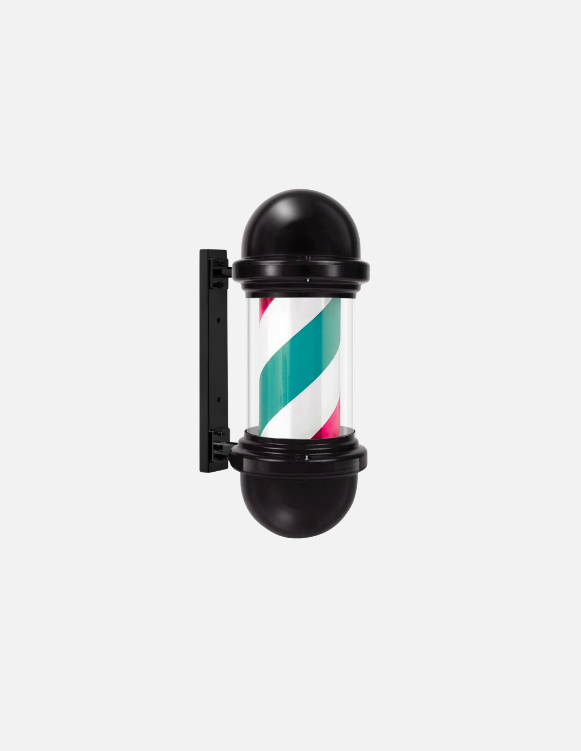 Customizable rotating barber pole for barbershop exterior signage 💈