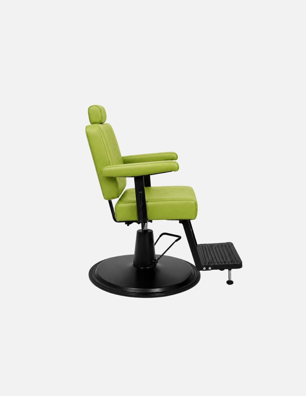 Poltrona unisex da barbiere e parrucchiere The Wire 2.0 in verde foglia con struttura nera