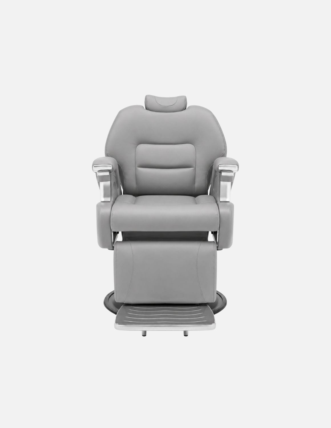 JBS e-Prestige 1.0 Grau — Vollelektrischer Barberstuhl & Friseurstuhl mit elektrischer Höhenverstellung, elektrischer Neigung & Memory-Funktion | Premium-Stuhl für Barbershop, Friseursalon & Studio
