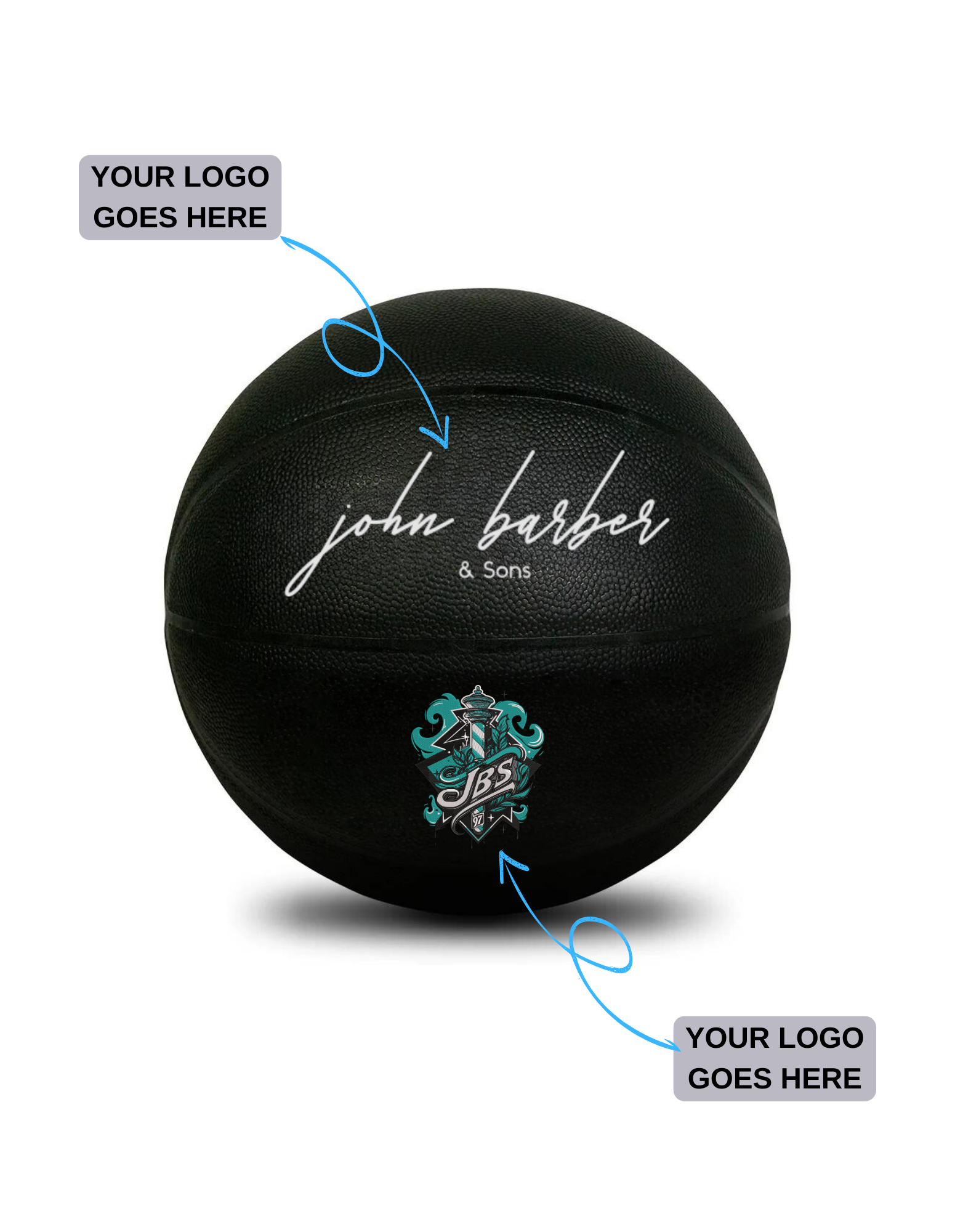 Bola de basquetebol de assinatura personalizada com o seu logótipo