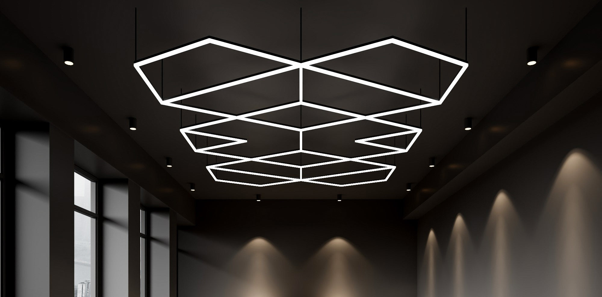 Sistema de iluminación LED Lumiflux 2,79m x 4,82m