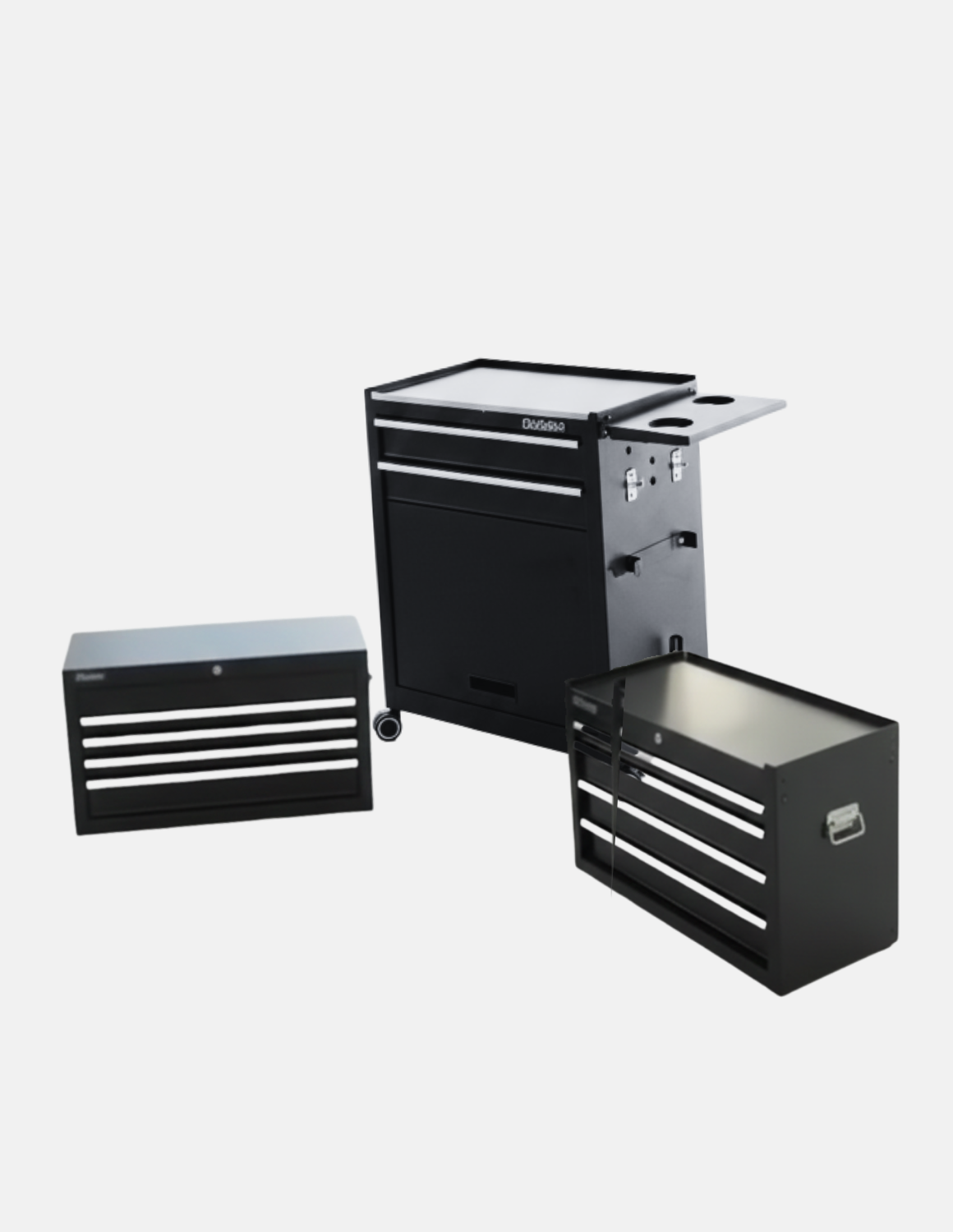 Erweiterung , Erhöhung mit 4 Schubladen für den Barber Trolley Rollwagen Pro Friseurwagen