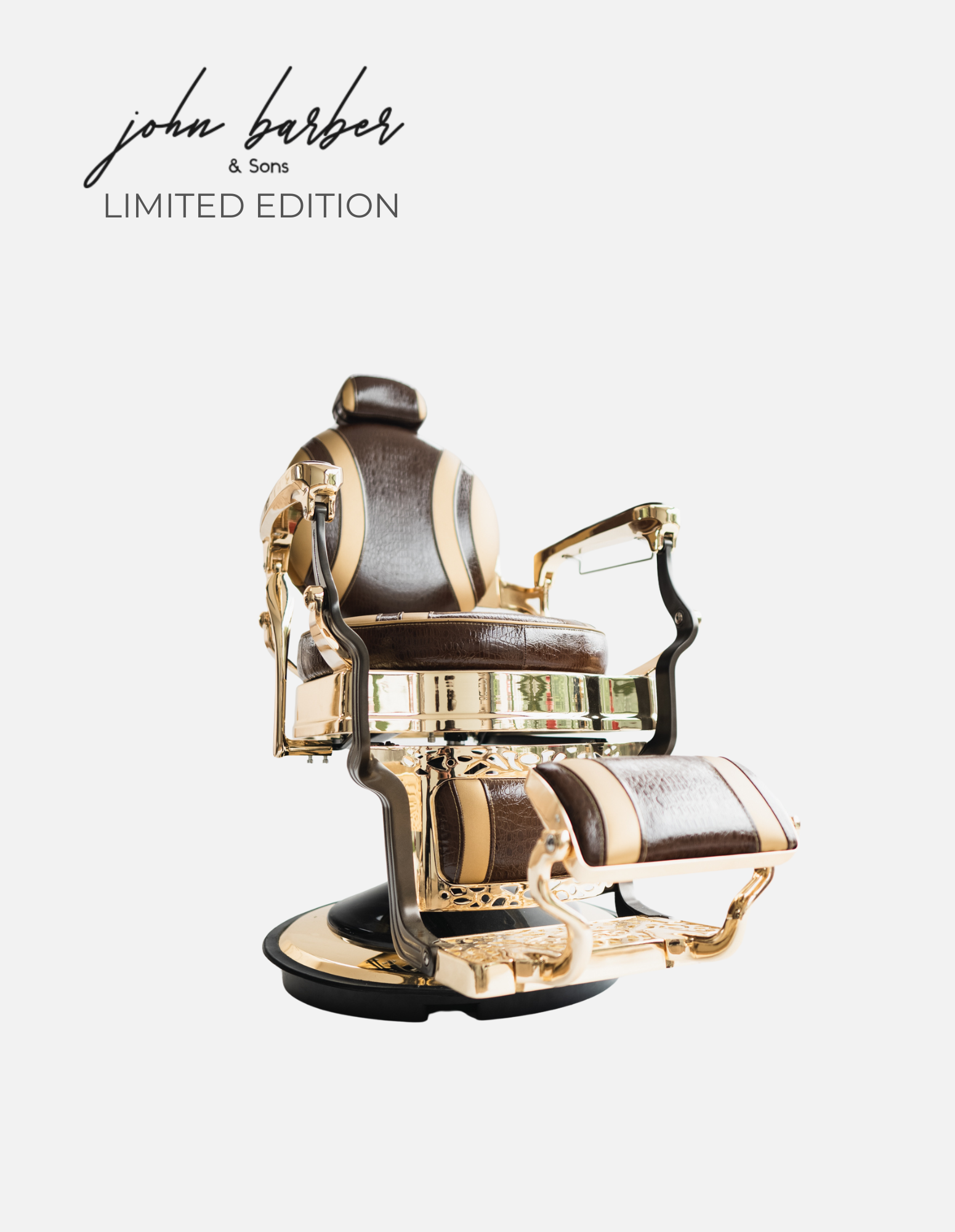 Golden Snake barber chair LIMITED EDITION