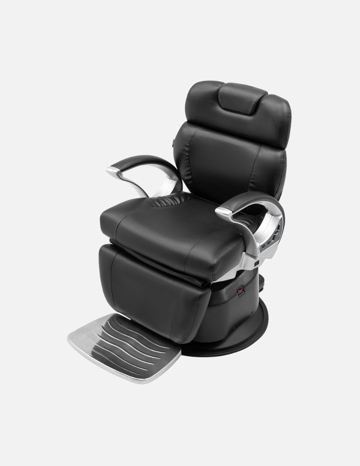 JBS e-Opus 1.0 Schwarz — Vollelektrischer Barberstuhl & Friseurstuhl mit elektrischer Höhenverstellung, elektrischer Neigung, elektrischer Beinstütze & Memory-Funktion | Premium-Stuhl für Barbershop, Friseursalon & Studio