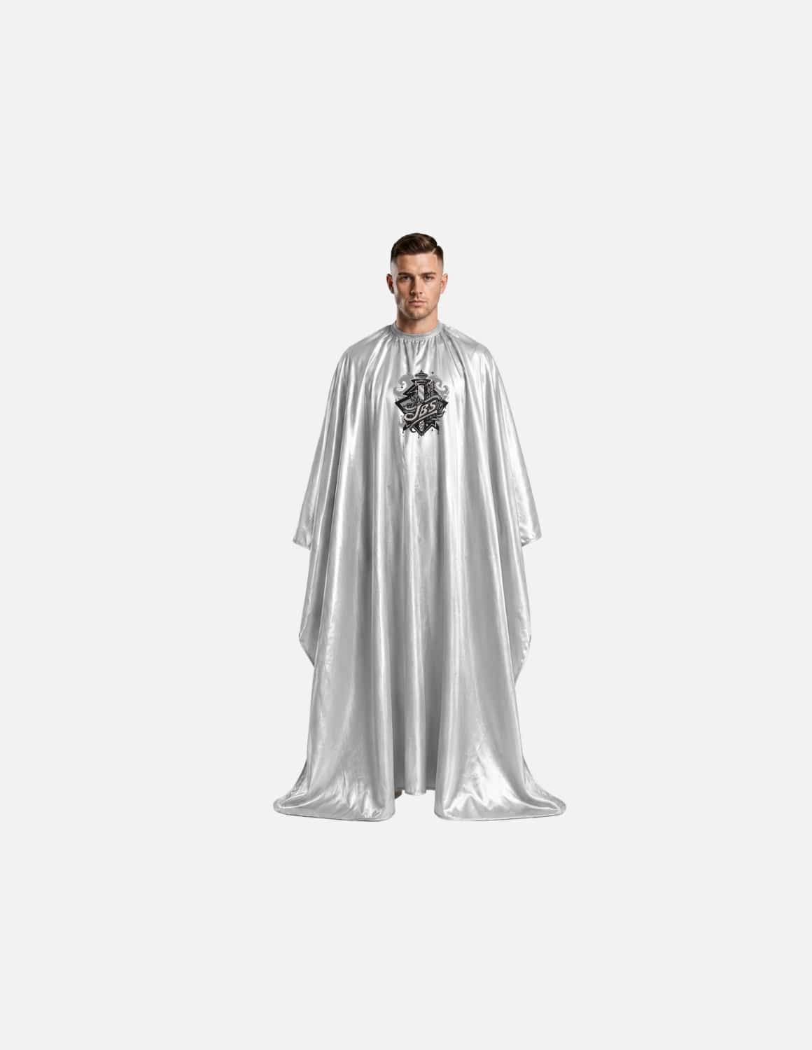 Premium Satin Barber Cape in Silk Look – Embroidered with Your Logo | Hairdressing Cape & Satin Cape