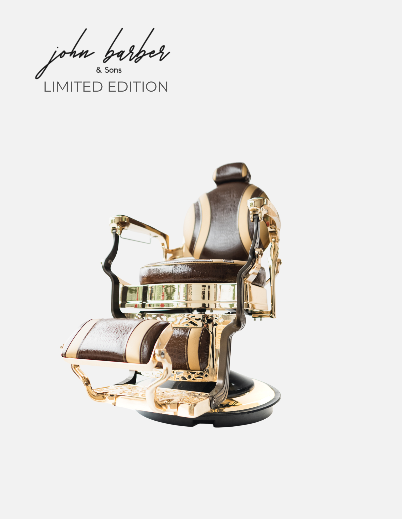 Golden Snake barber chair LIMITED EDITION