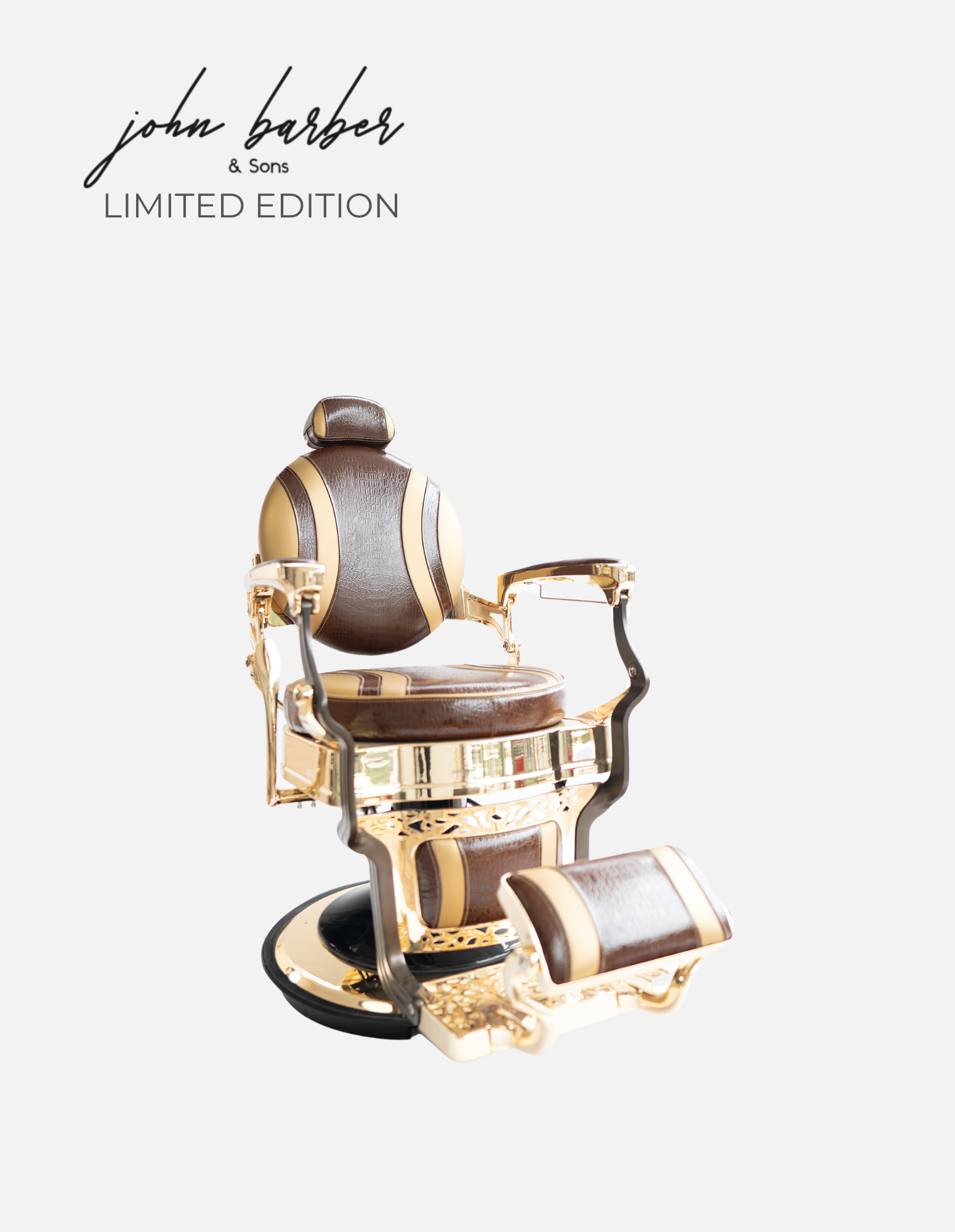 Golden Snake barber chair LIMITED EDITION