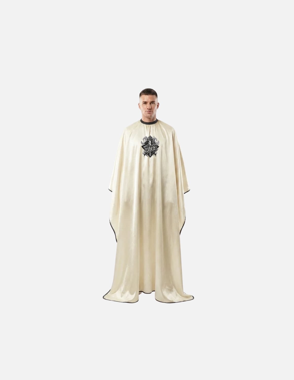 Premium Satin Barber Cape in Silk Look – Embroidered with Your Logo | Hairdressing Cape & Satin Cape