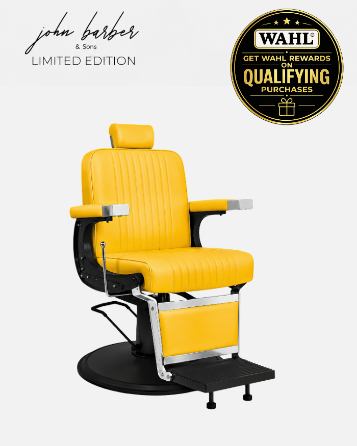 New School Gelb Barberstuhl Limited Edition