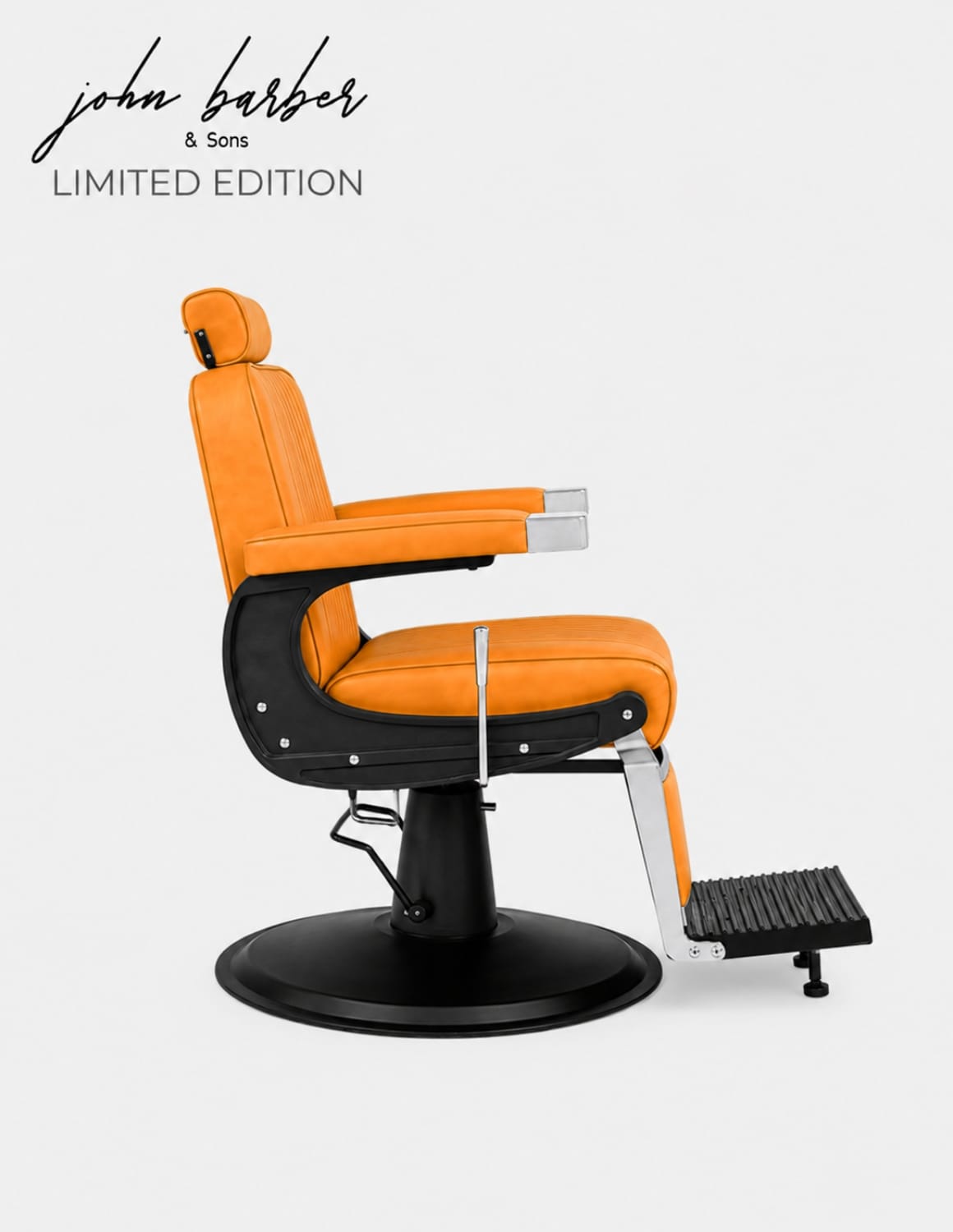 Парикмахерское кресло New School Barber Chair Orange Limited Edition