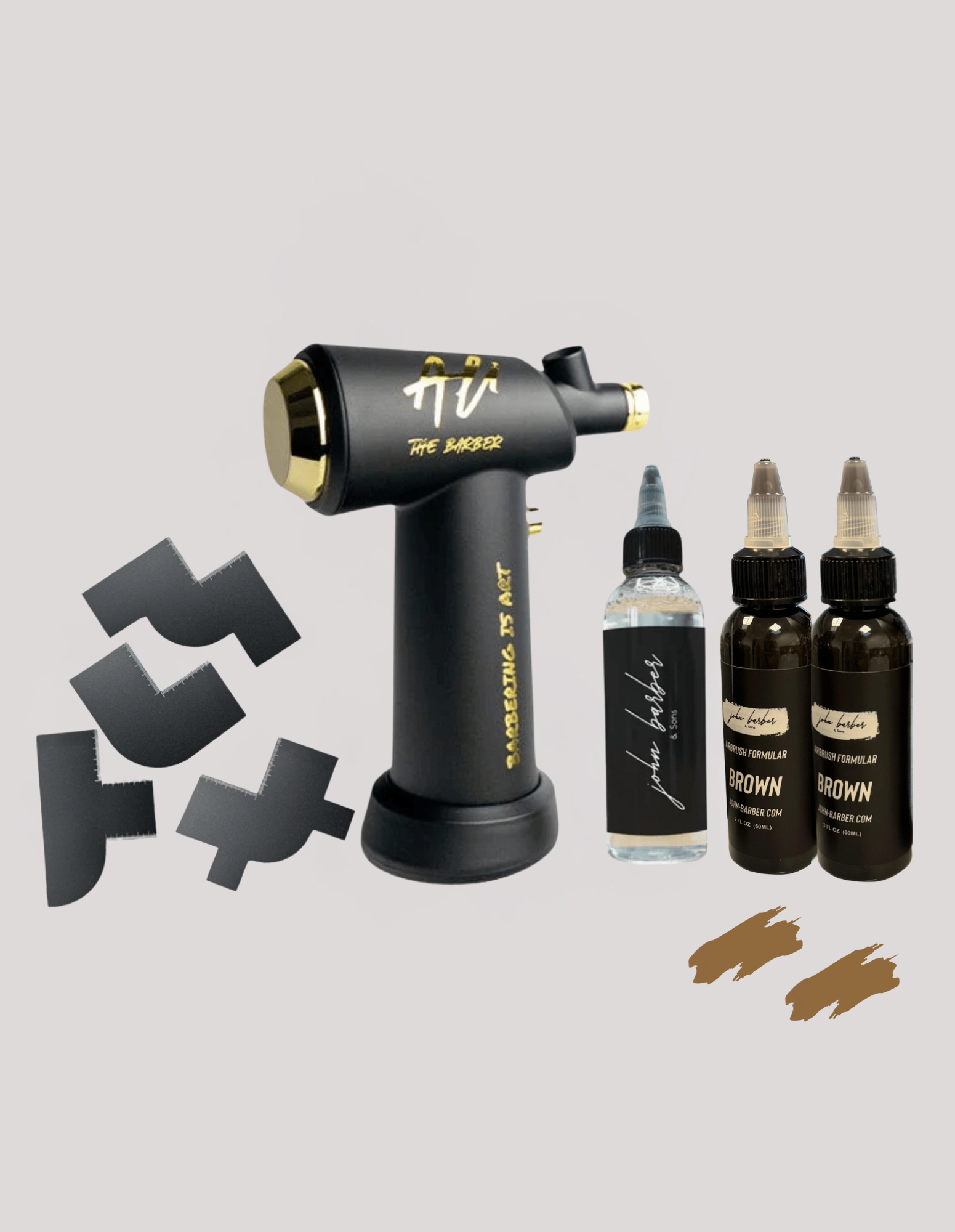 مجموعة إيربروش كاملة – أداة دقيقة للحلاقين ومصففي الشعر