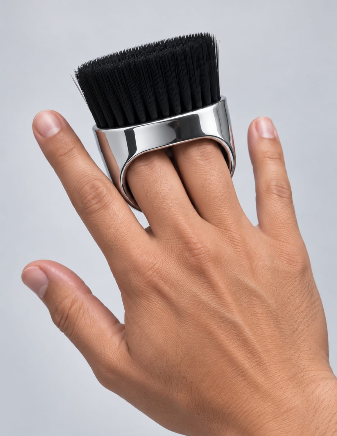 Knuckle Brush – Finger Brush for Barbers, Hands-Free While Working | JBS