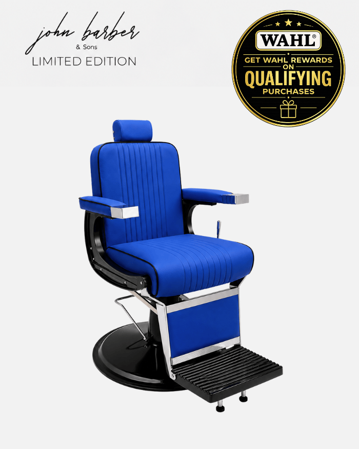 Limitovaná edícia New School Barber Chair Royal Blue