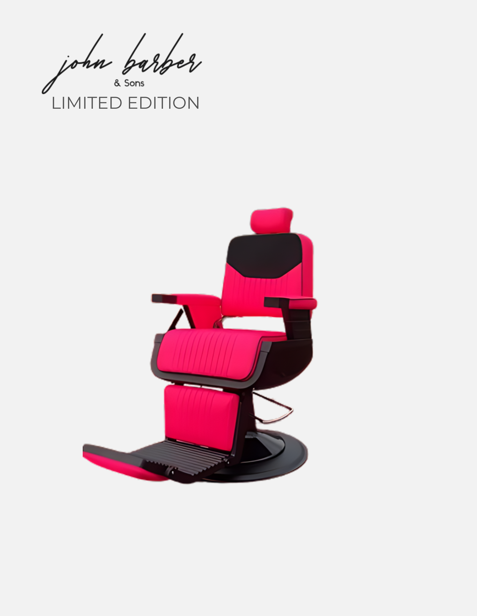 Ripped Guardian barber chair in HOT PINK Limited Edition