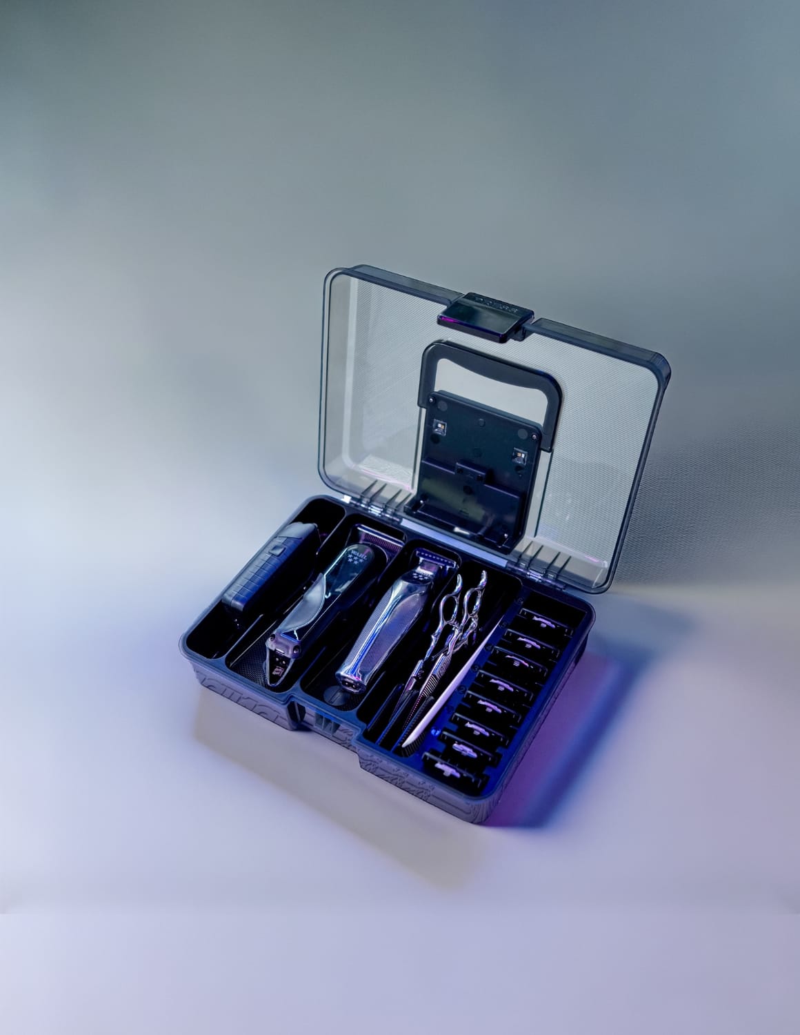 JBS UV ION Sanitizer Box with Built-In Battery — Disinfection Box for Barbers, Hairdressers & Beauty Professionals | UV Hygiene Box for Clippers, Hair Clippers, Scissors & Tools