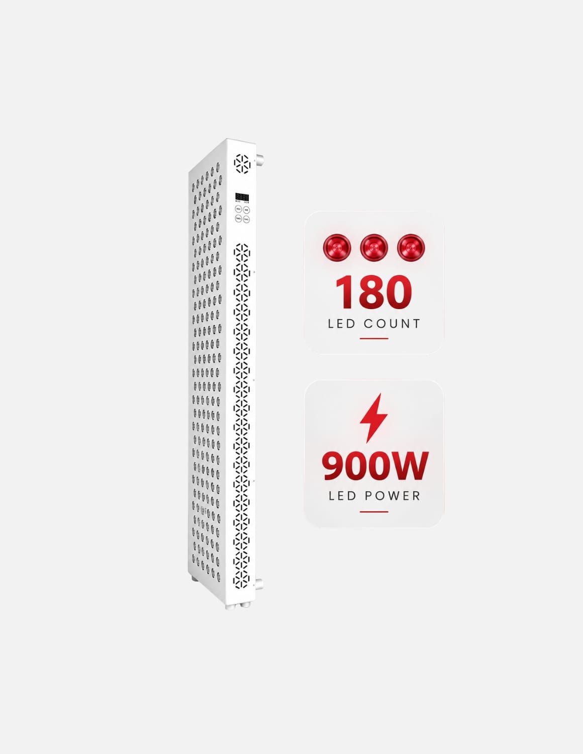لوحة الضوء الأحمر X900 — علاج مستهدف بالضوء الأحمر | 660+850 نانومتر