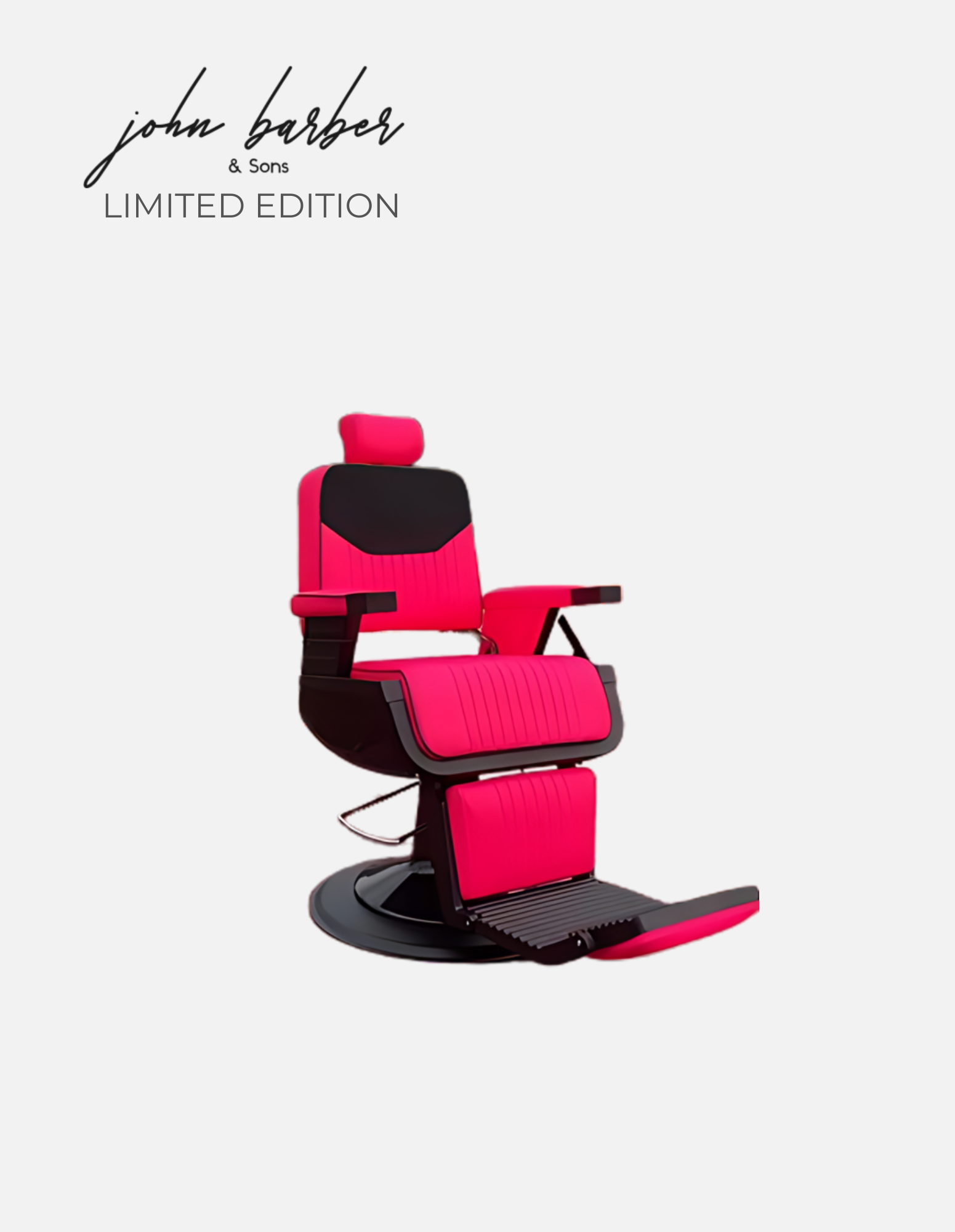 Ripped Guardian barber chair in HOT PINK Limited Edition