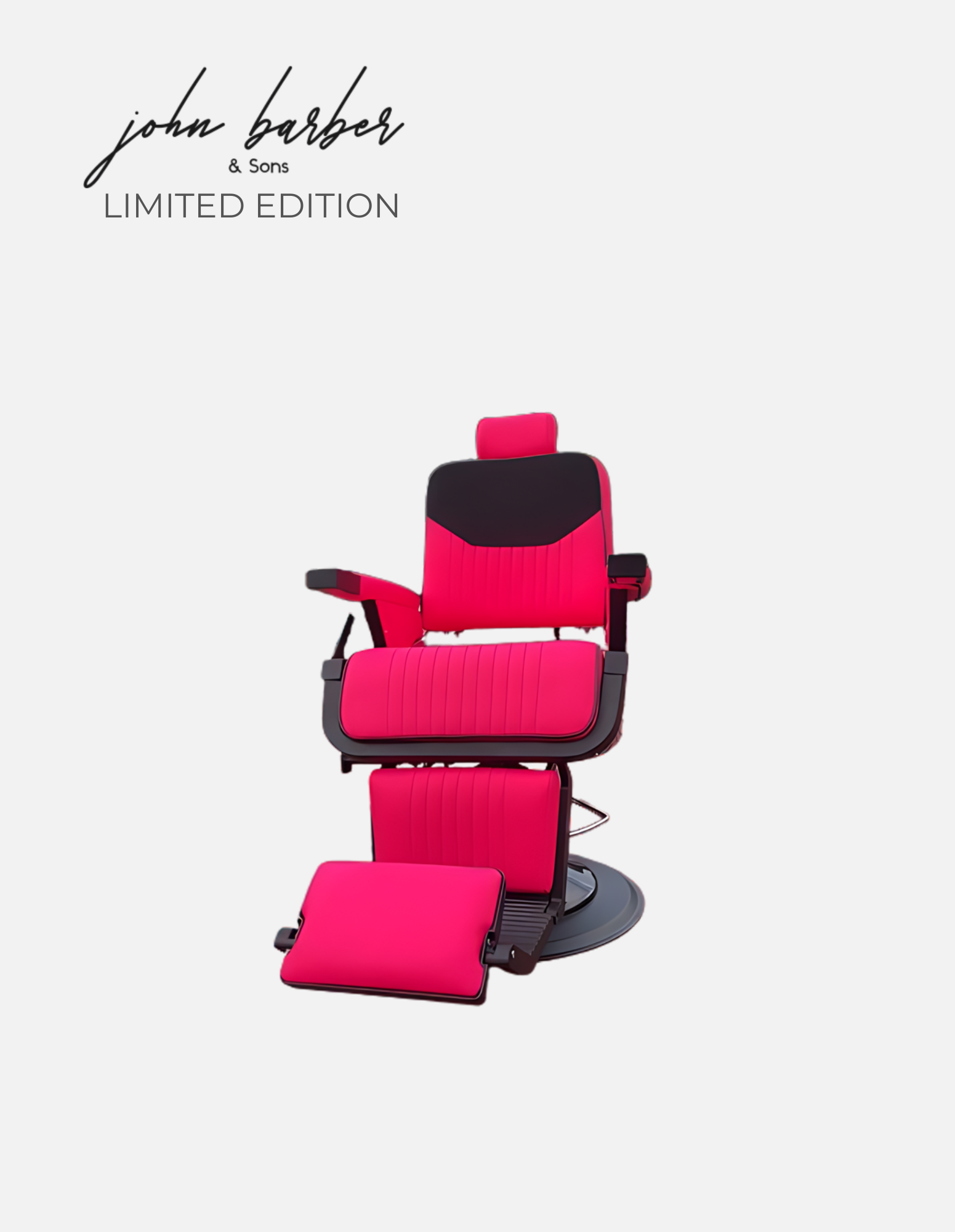 Ripped Guardian barber chair in HOT PINK Limited Edition