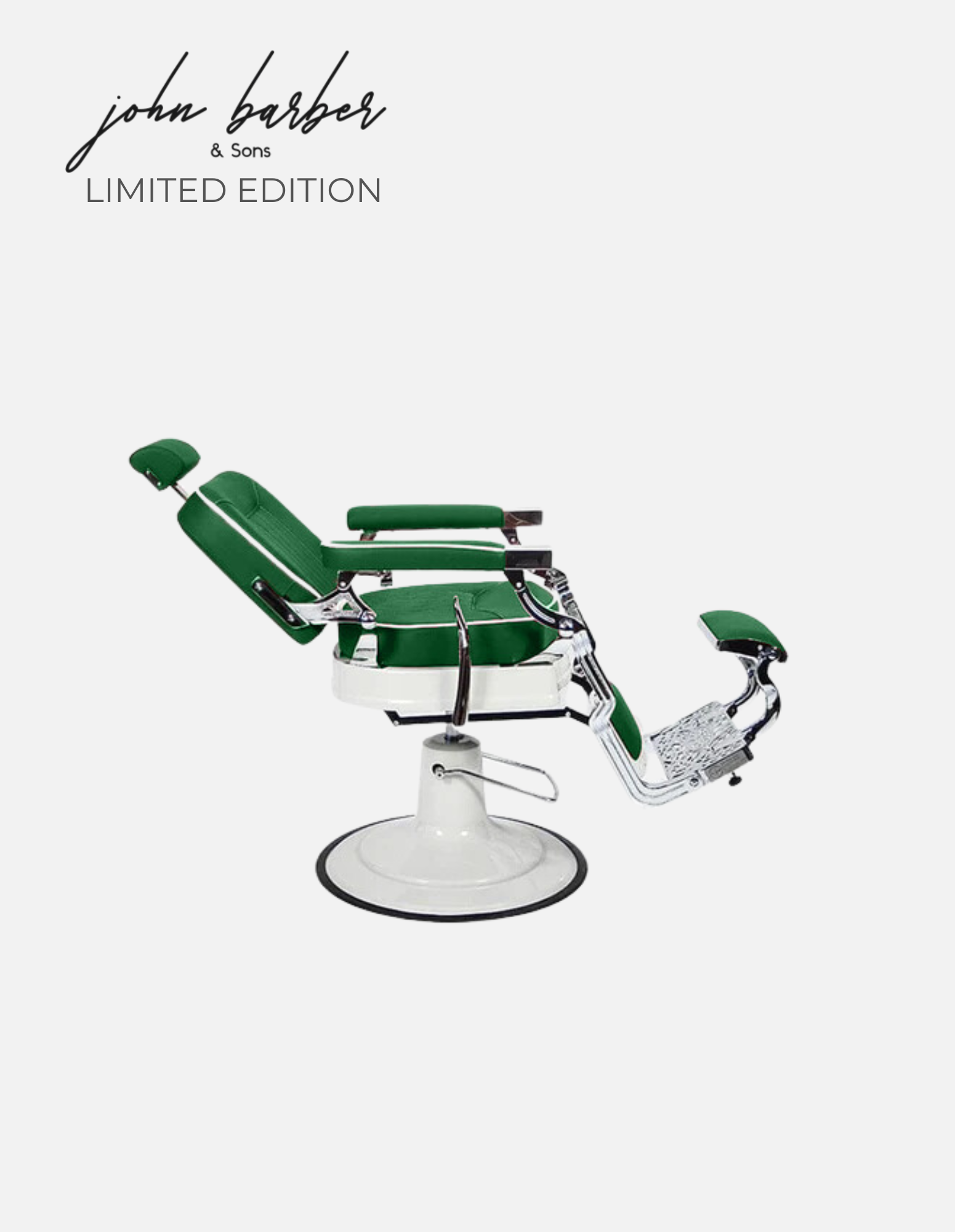 Retroria barber chair forest green limited edition