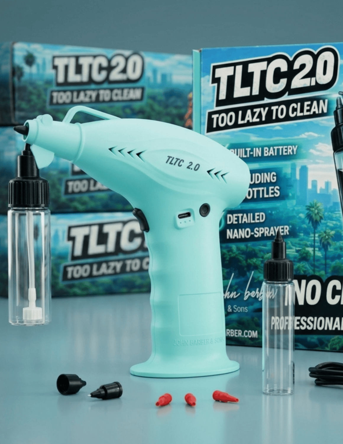 Airbrush Gun Spray TLTC 2.0 – Professional Cordless Nano Airbrush Gun No-Clog System