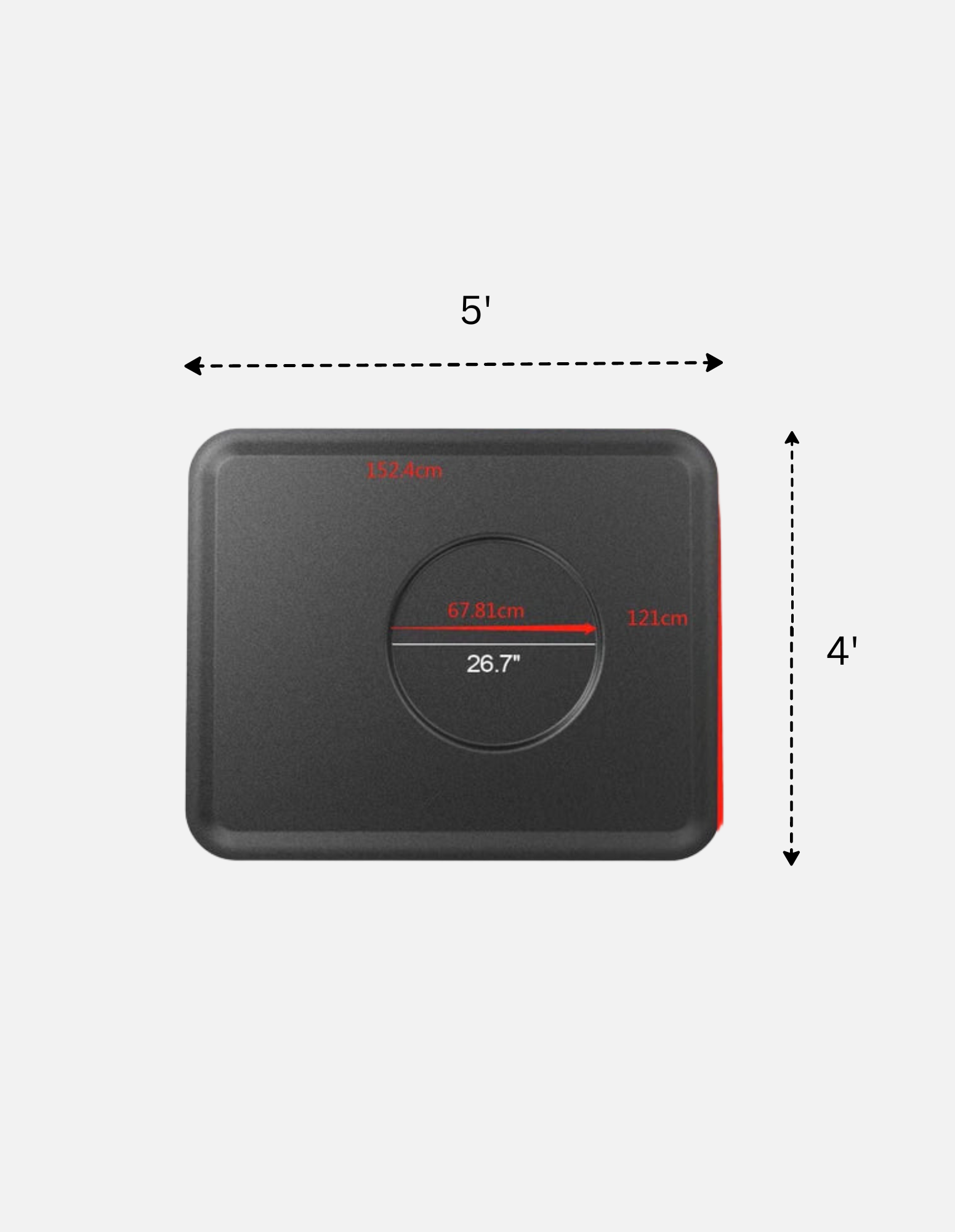 Tapete de chão para barbeiros e cabeleireiros XL