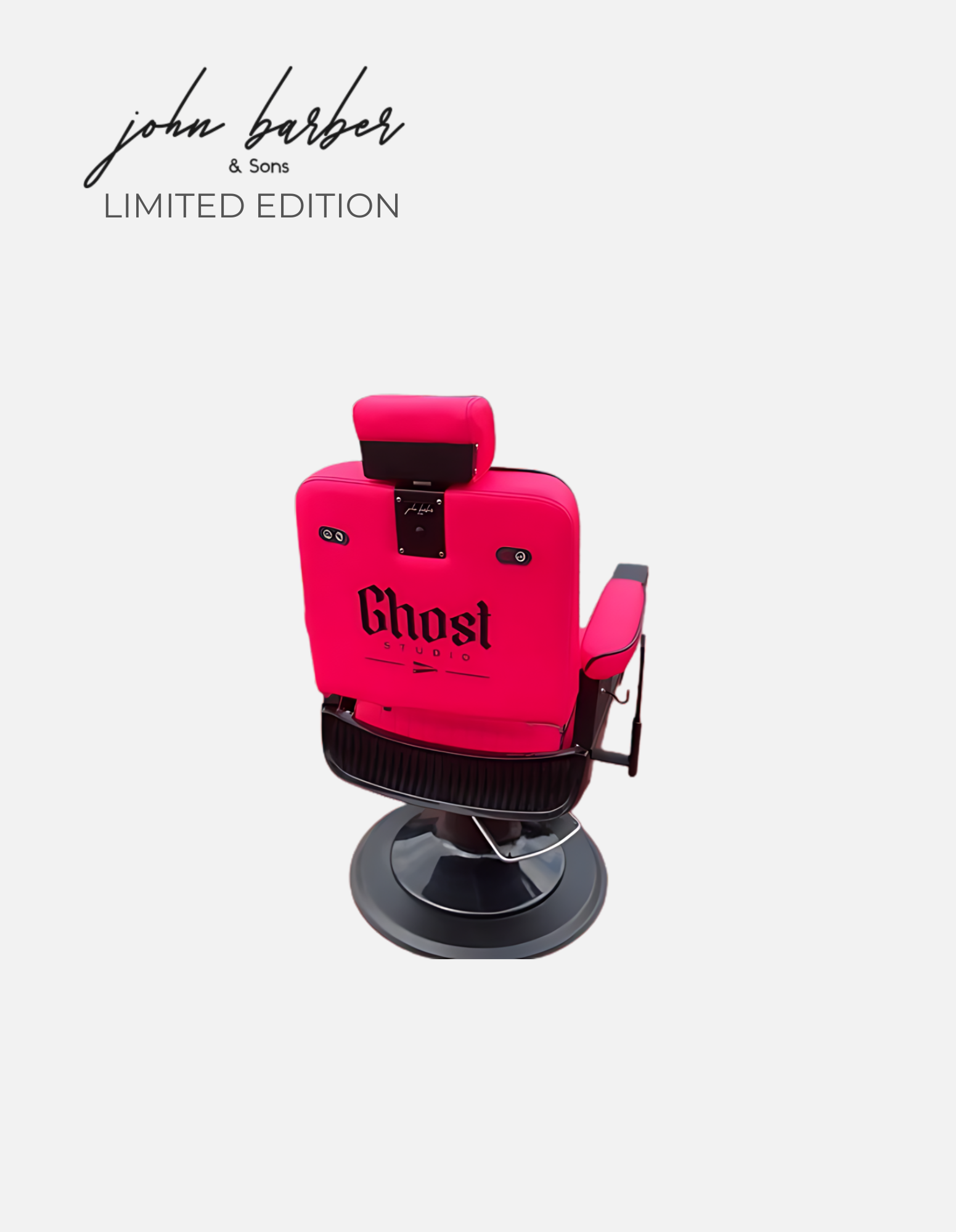 Ripped Guardian barber chair in HOT PINK Limited Edition