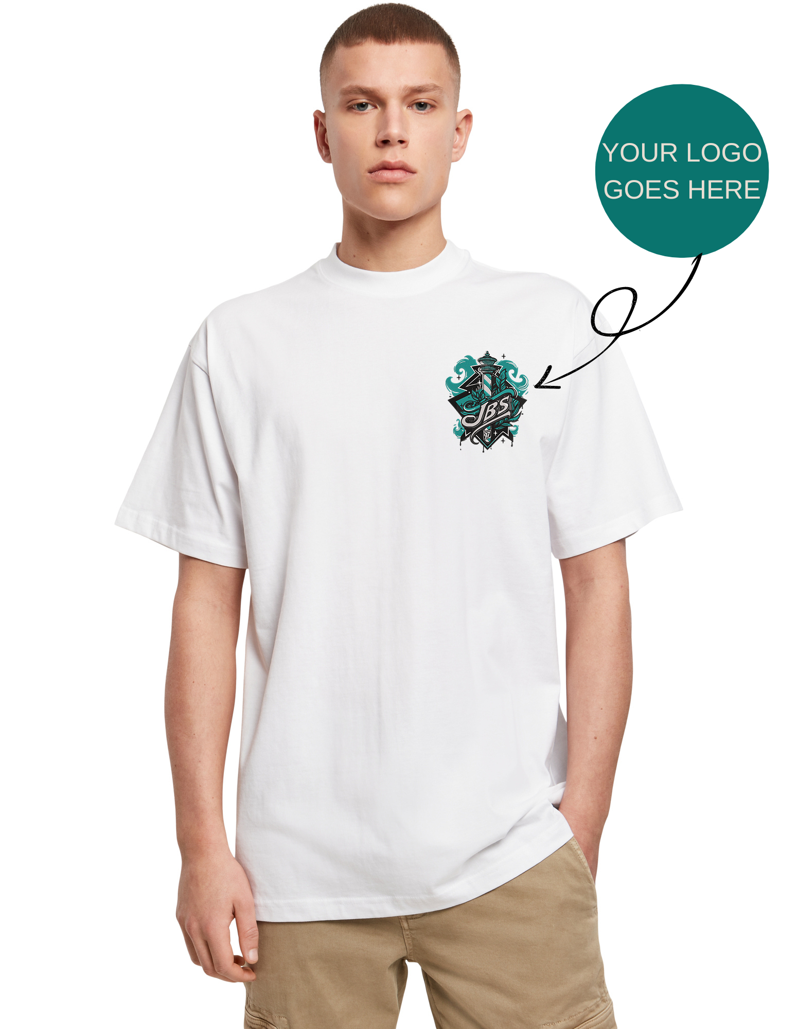 Premium jersey T-shirt with your logo