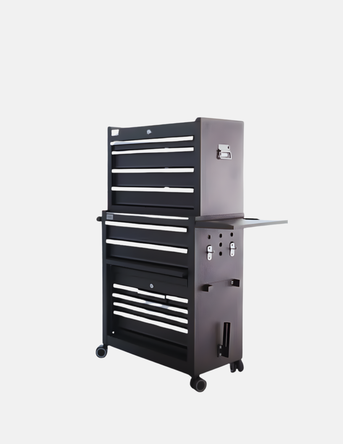 Erweiterung , Erhöhung mit 4 Schubladen für den Barber Trolley Rollwagen Pro Friseurwagen